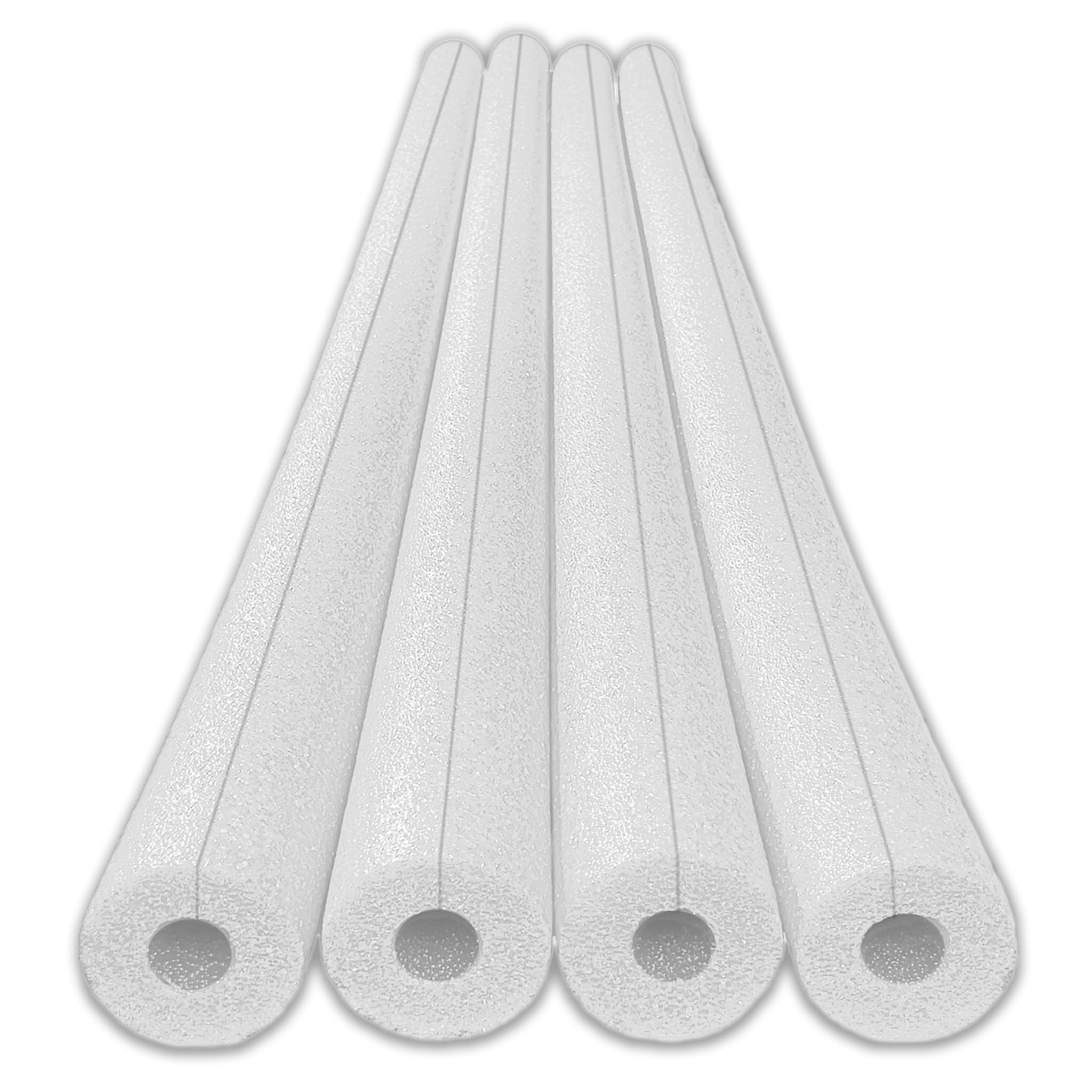 Oodles of Noodles Clamp-On Standard Size Foam Noodles - 4 Pack - Extra Dense, Buoyant Foam Tubes Used as Sharp Edge Protectors, Corner Guards, Padding