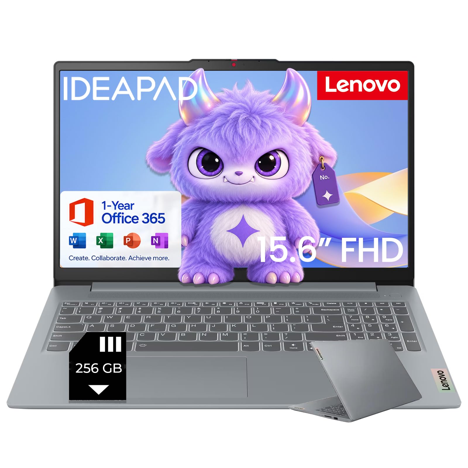 Lenovo IdeaPad Slim 3i 15.6" FHD Laptop Computer, Quad-Core Intel N150