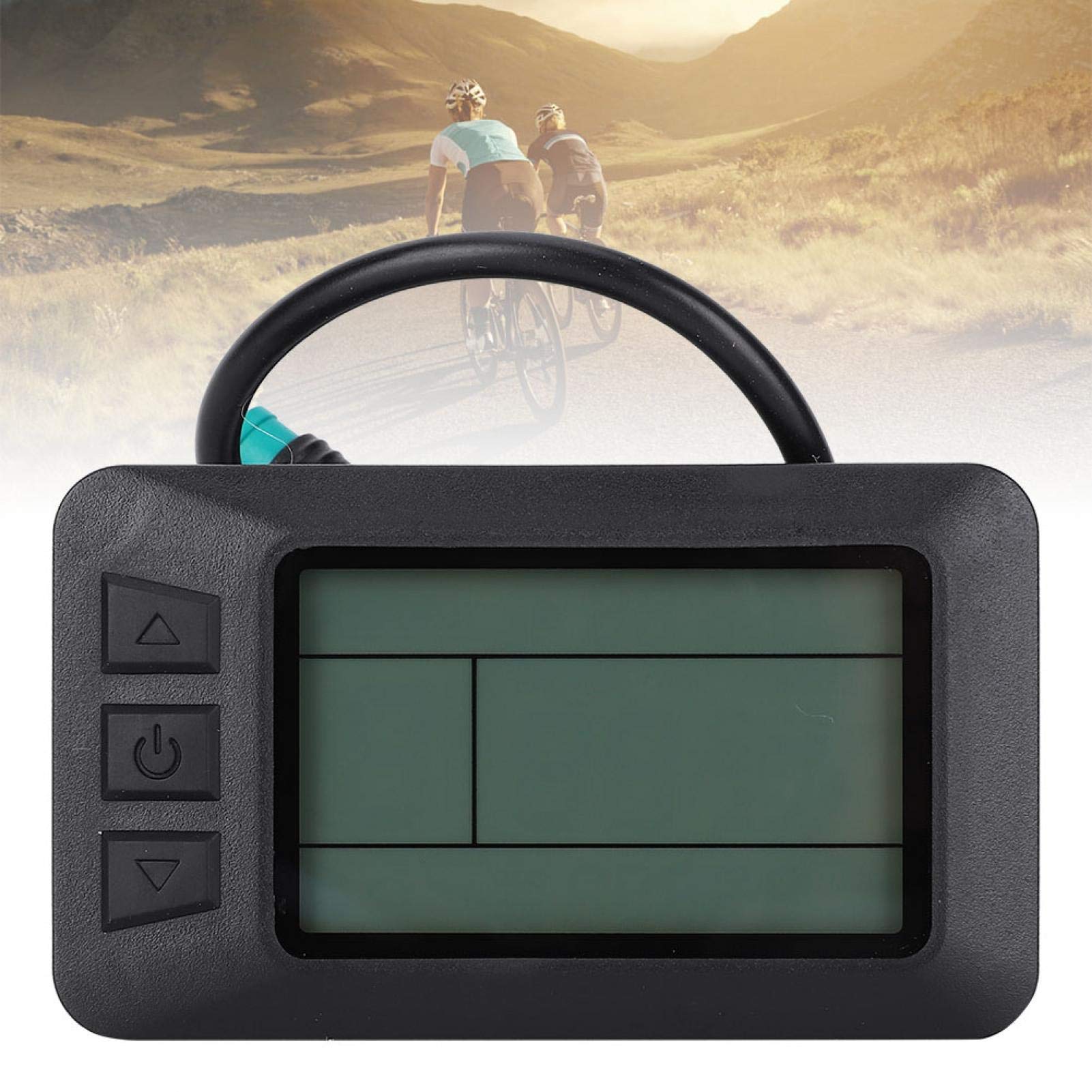 Instrumento LCD de Bicicleta, Accesorio eléctrico de conversión de Bicicleta KT-LCD7 Instrumento LCD con Conector USB Impermeable Accesorios para la conversión de Bicicletas eléctricas