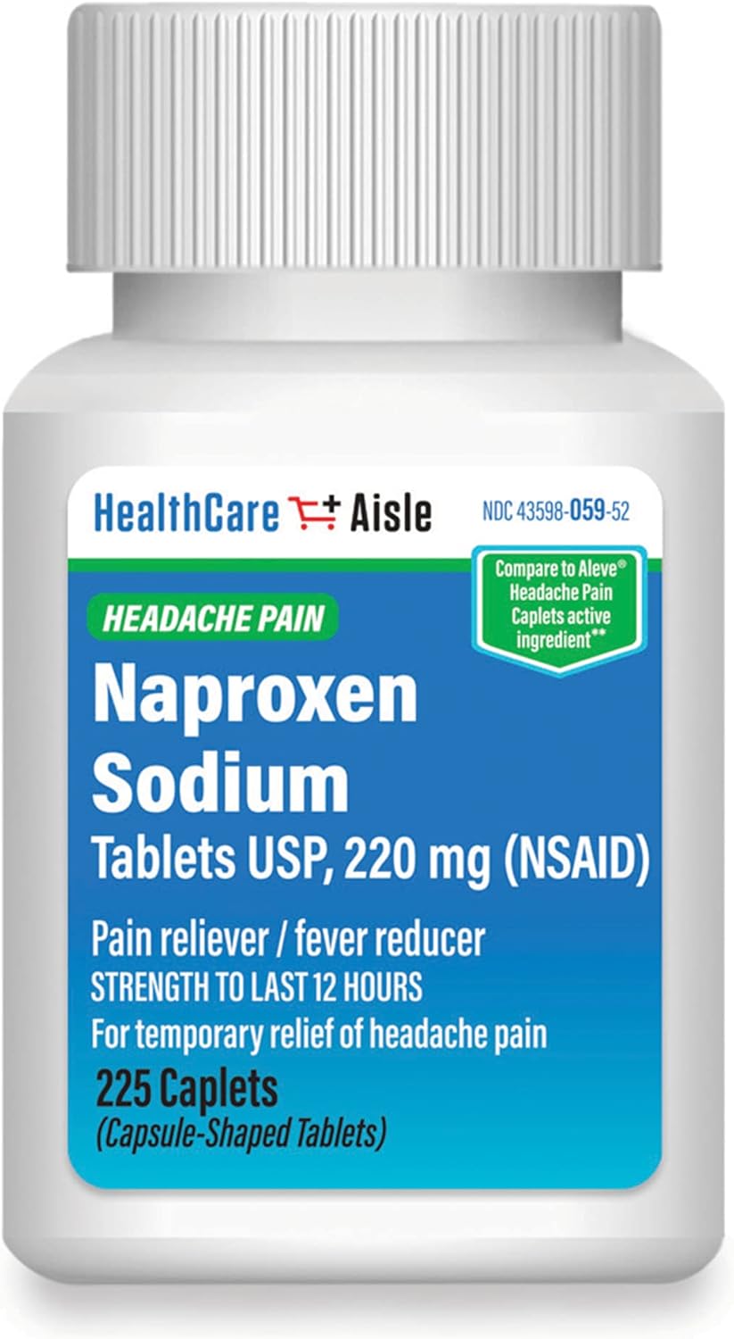 HealthCareAisle Naproxen Sodium, 220 mg 225 caplets