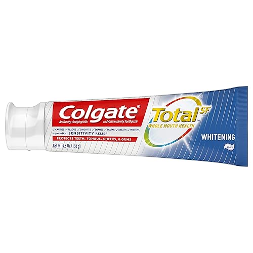 Vista 6 de Colgate Pasta dental blanqueadora total, 4.8 onzas (paquete de 3)