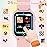 Luyiilo Kids Games Watch, with 26 Puzzle Games, Touch Screen, HD Camera, Alarm Clock, Toys for Ages 4-12 Years Old.Birthday Gift for Boys Girls (Soft Pink)