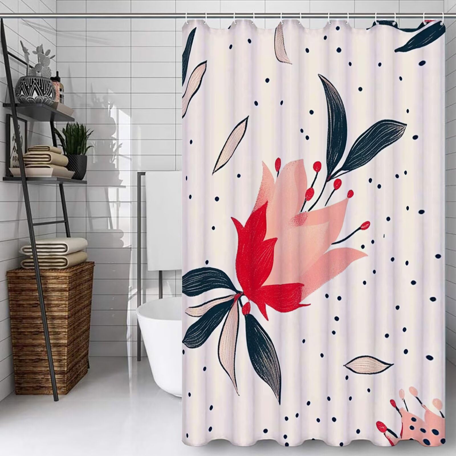 Rideau de douche beige dessin animé pour égayer la salle de bain des enfants et du domicile