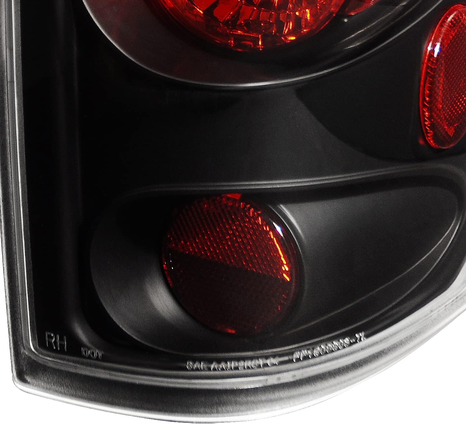 SPEC-D TUNING Black Housing Tail Lights Compatible with 2004-2008 Ford F150 F-150 Styleside, Left + Right Pair Taillamps Assembly