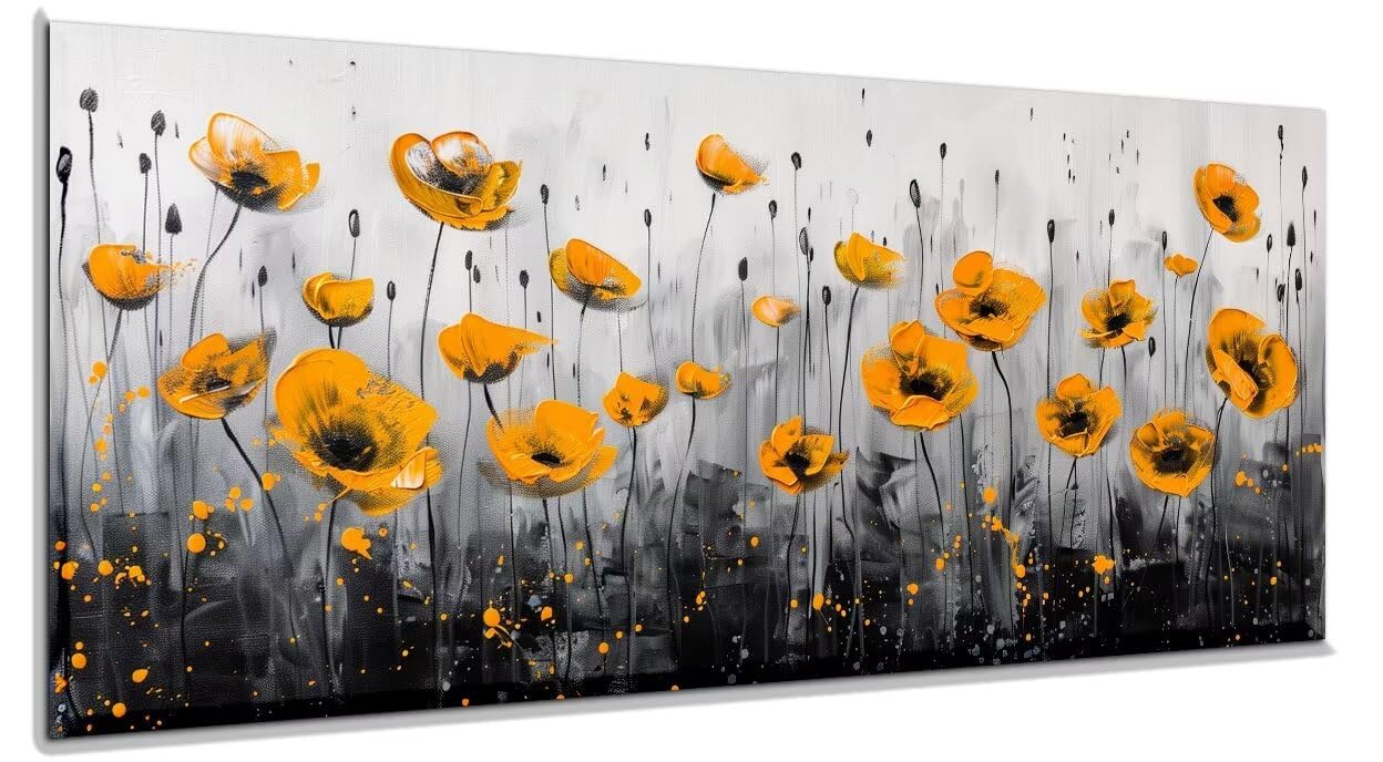 Pintar por Numeros Amapola Flor Pintar por Numeros Adultos 70x180 Sin Marco, Lienzos Numerados para Pintar por Numeros Niños DIY Kit de Pintura por Numeros con 3 Pinceles,Hogar Decoración Regalo yf275