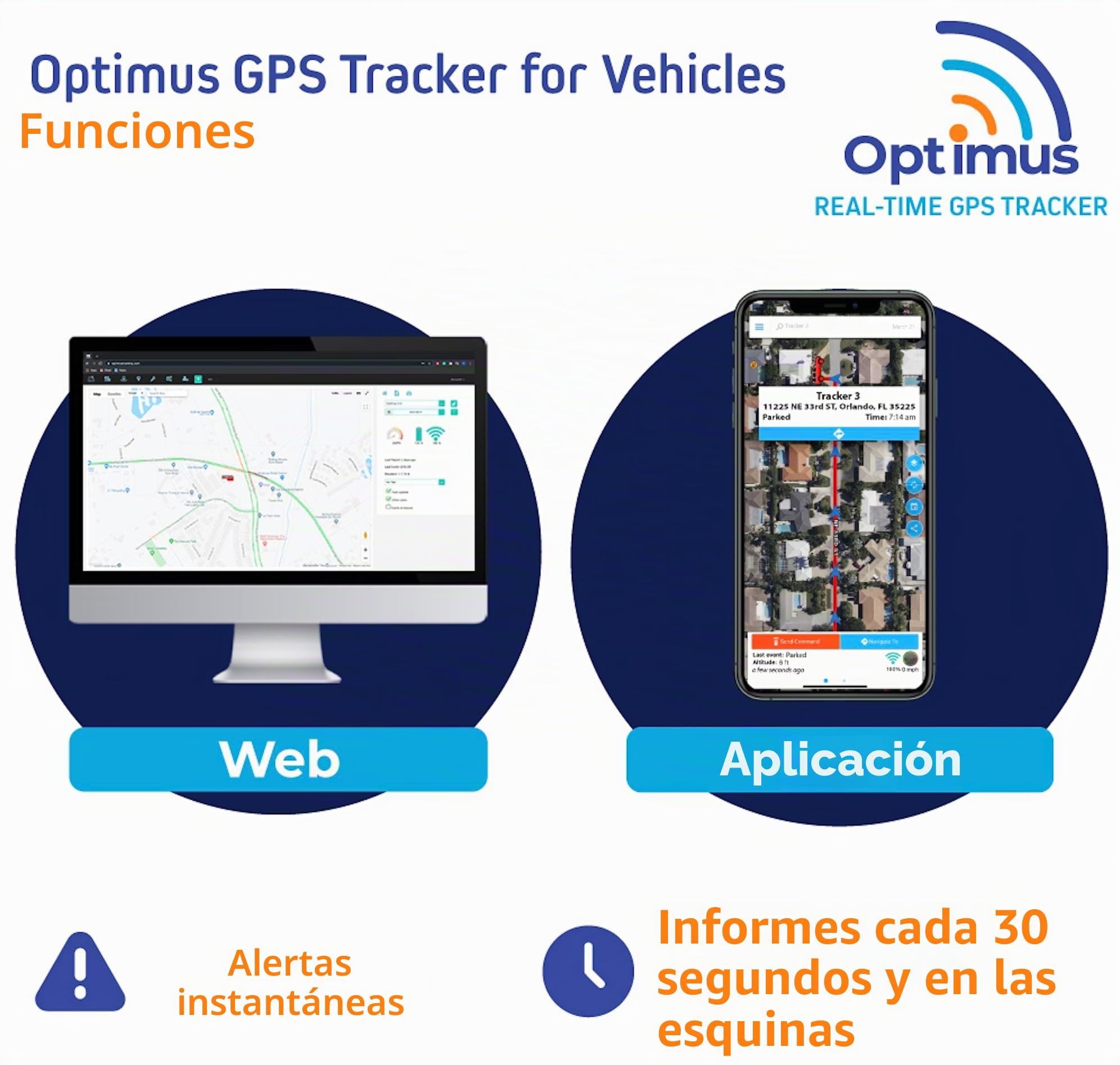 Optimus GB100M 4G LTE - Easy Install on Car's Battery GPS Tracker