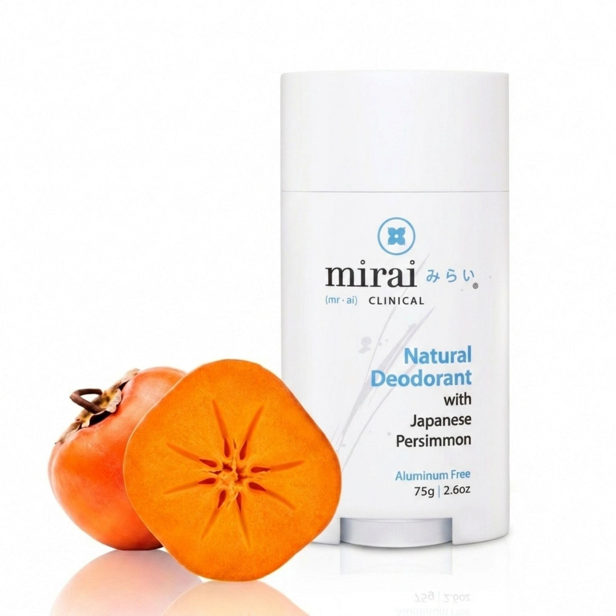 Mirai Clinical Natural Deodorant with Japanese Persimmon Extract, Unscented