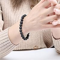 Vista 4 de Tigers Eye Protection Handmade Bracelet Best Present For Men Women Attract Wealth Chakra Feng Shui Stretchy Beaded Bracelets Lucky Friendship