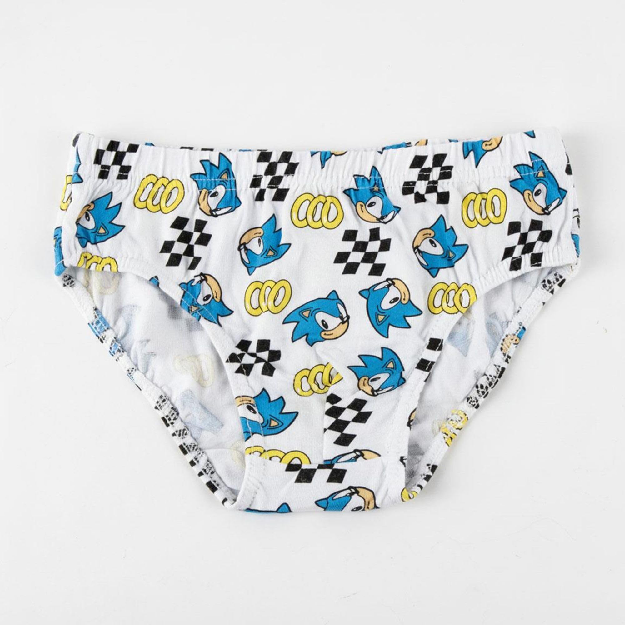Pack 5 Calzoncillos y Neceser Sonic - Ropa Interior Niña Algodón Suave y Transpirable, Braguitas Disney Ajustables y Cómodas, 2-3 Años
