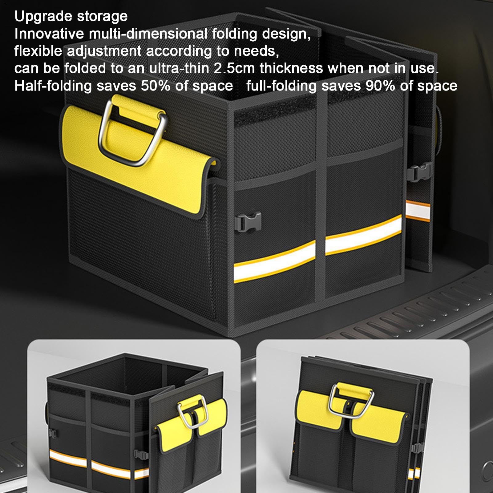 Scatola portaoggetti per bagagliaio, 1/5 pezzi, organizer per letti di camion, organizer per pickup, organizer per bagagliaio auto, pieghevole, multi scomparto per berline, auto, pickup, camion, | camion, organizer per pickup, organizer per bagagliaio aut