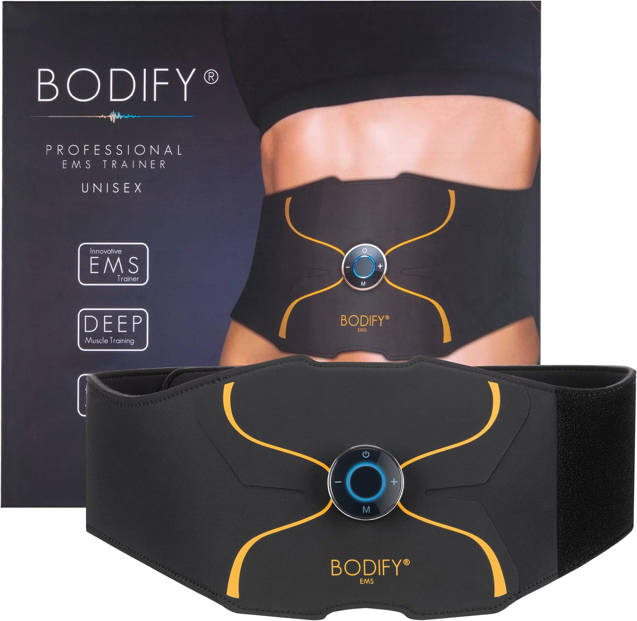 EMS Abdominal Trainer Pro – Targeted Stimulation of the Abdominal Muscles – Muscle Toning – Abdominal Trainer for Men and Women THE ORIGINAL
