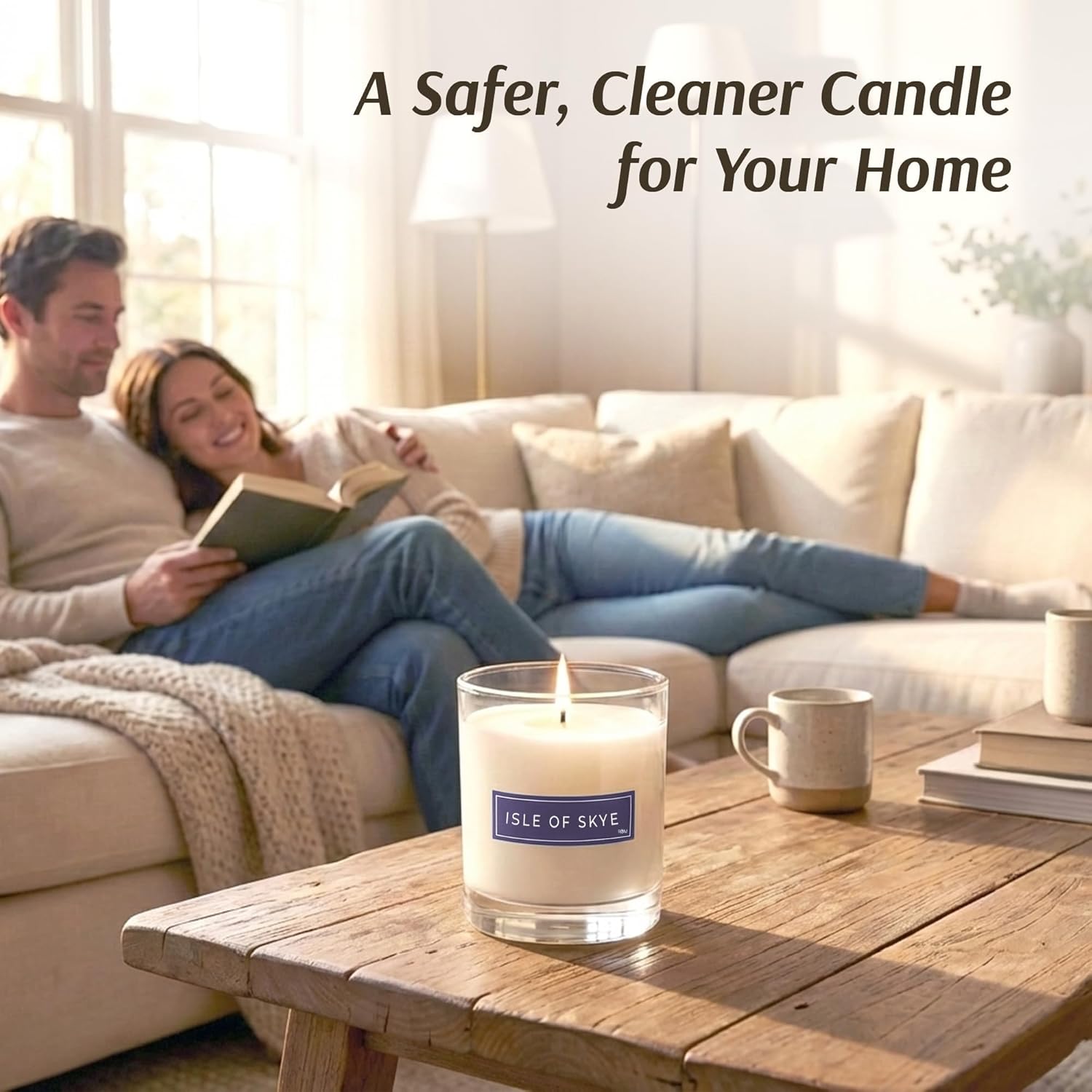 RŌM Isle of Skye Bergamot Scented Candles Natural Plant Based Wax - 9 oz Luxury Aromatherapy Candle, 60 Hour Burn Time, Home Fragrance - Useful as Gift & Premium Style Indoor Decor - Image 5