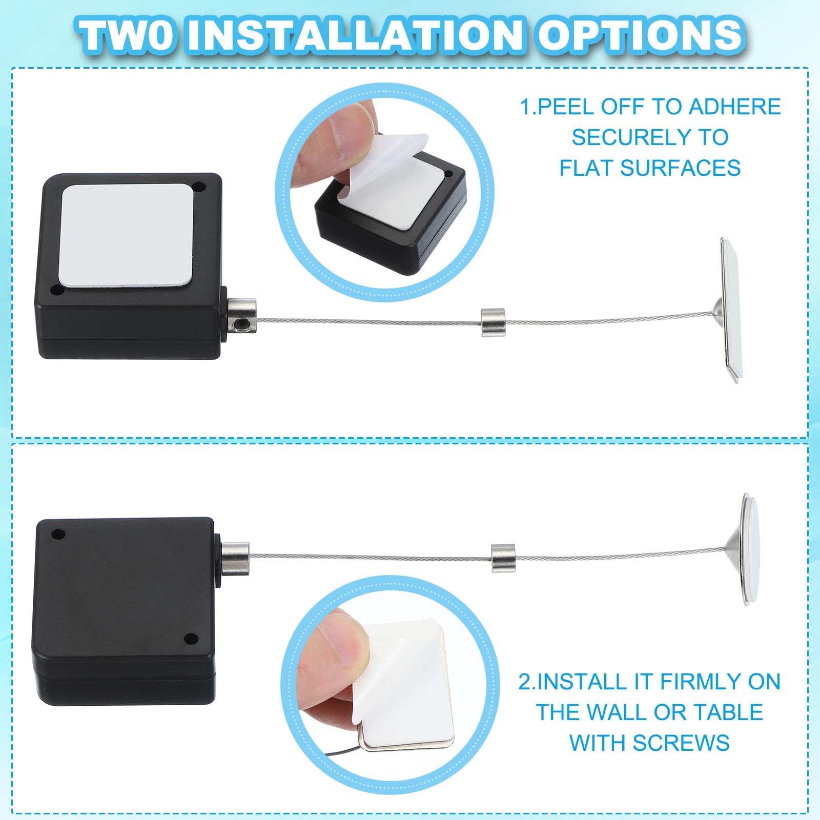 Tether Cable Aazon.co: I3C Retractable Reote Control Tether, Reote Cable  Lock... Tv Remote Finder