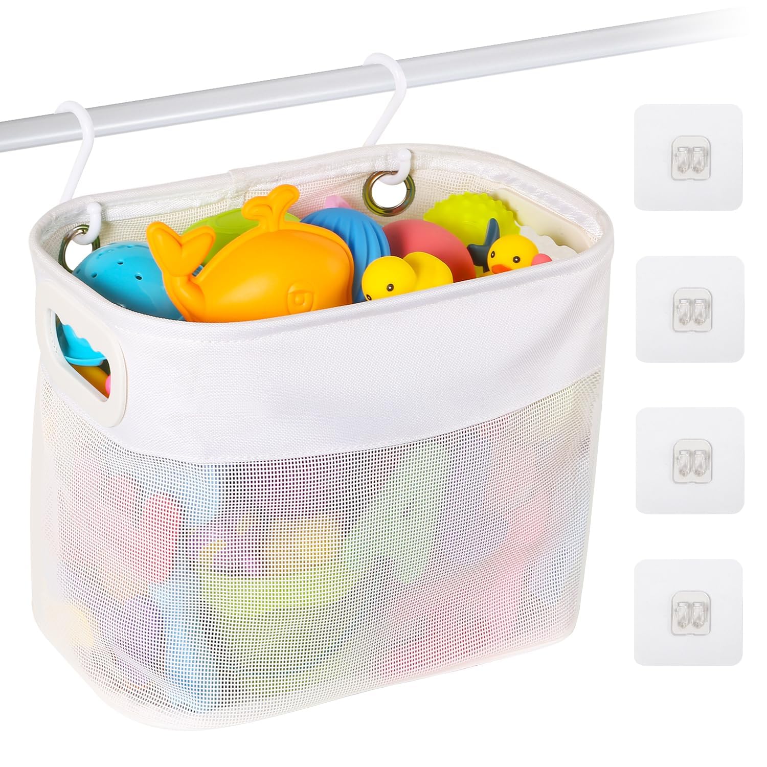 Amazon.com: Nigelia Bath Toy Holder Multiple Ways to Hang - 2X Capacity ...