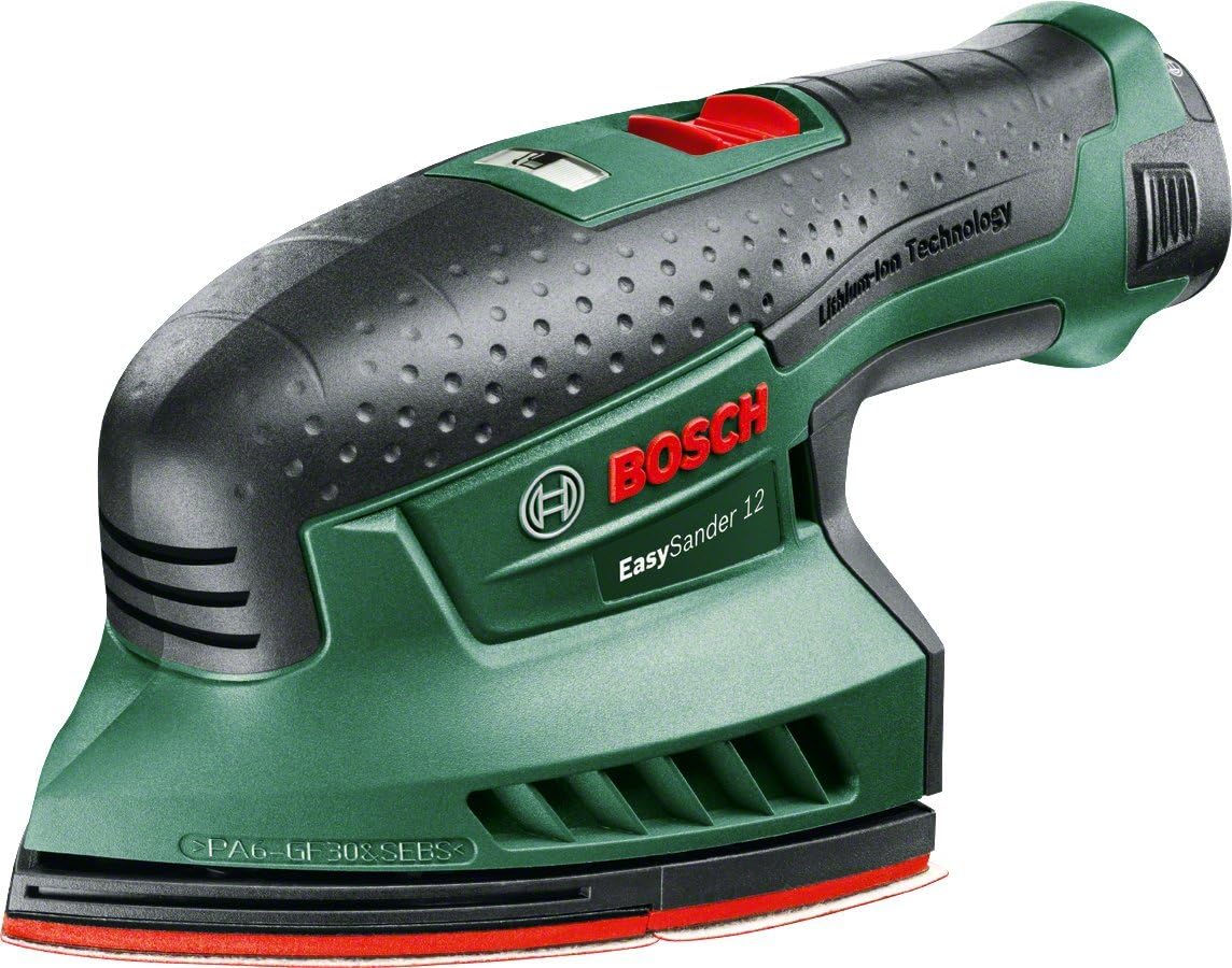 Bosch Home and Garden Cordless MultiSander EasySander 12 (1 battery, 12 Volt System, 3x sanding