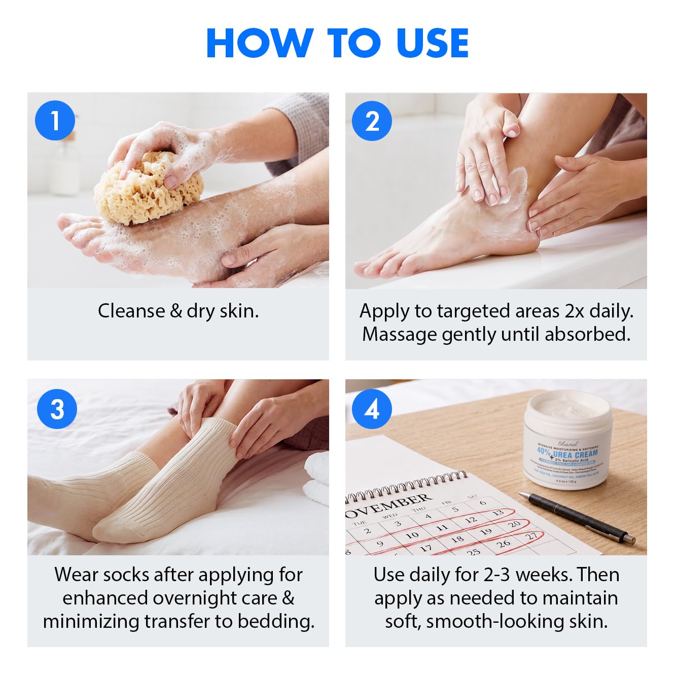 Ebanel Urea Cream - Heal Dry Cracked Feet -8