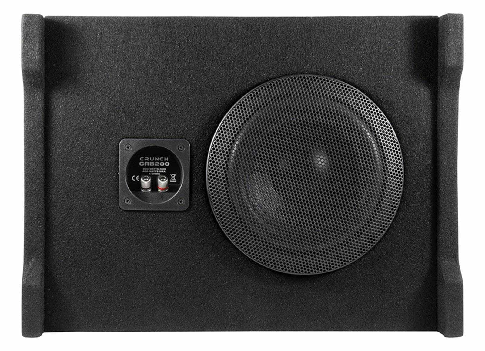 Crunch CBP 1000F | Flacher Subwoofer + 4-Kanal-Verstärker + kompletter Kabelsatz