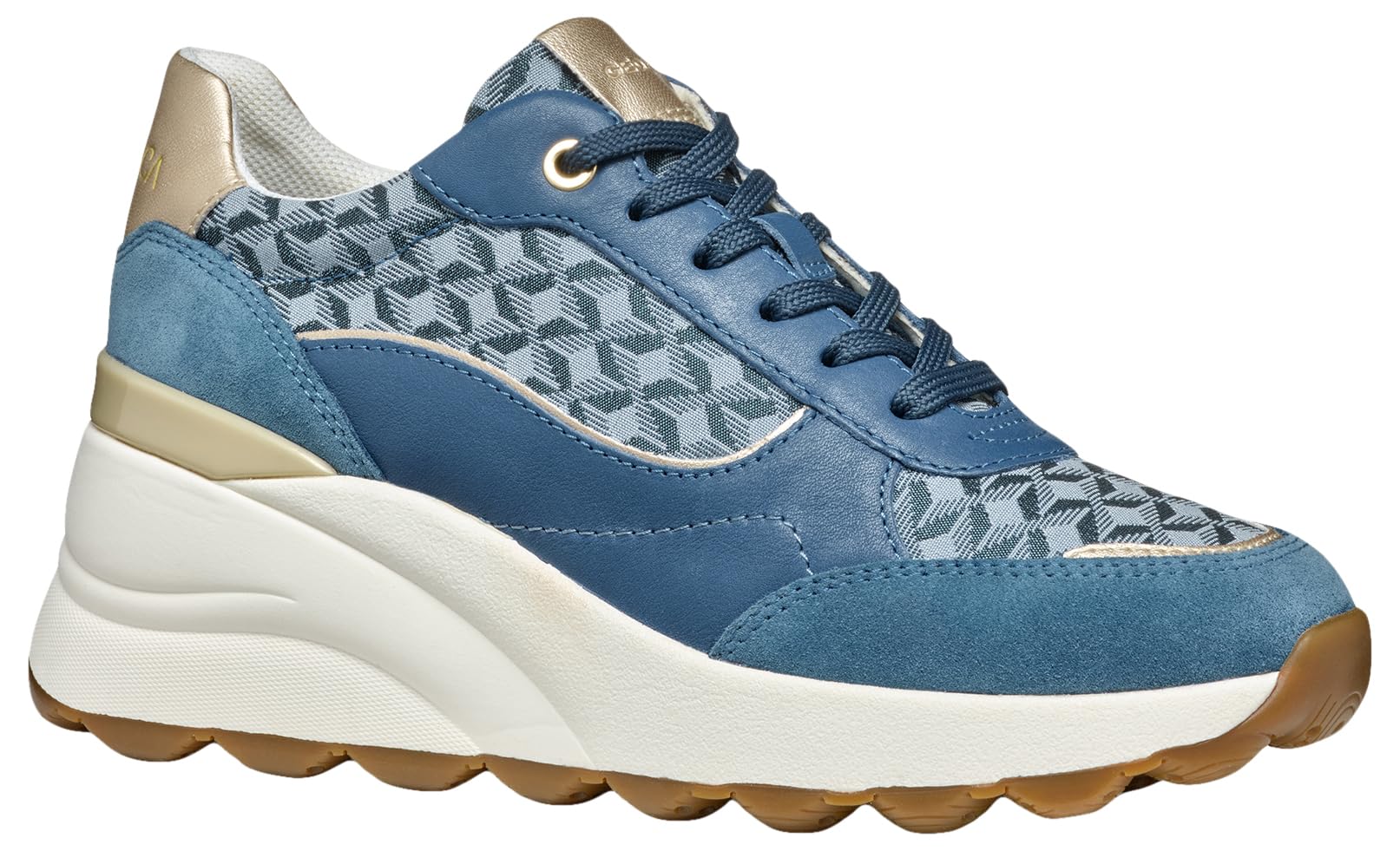 Geox Women's D SPHERICA EC13 A Sneaker, Avio, 5 UK