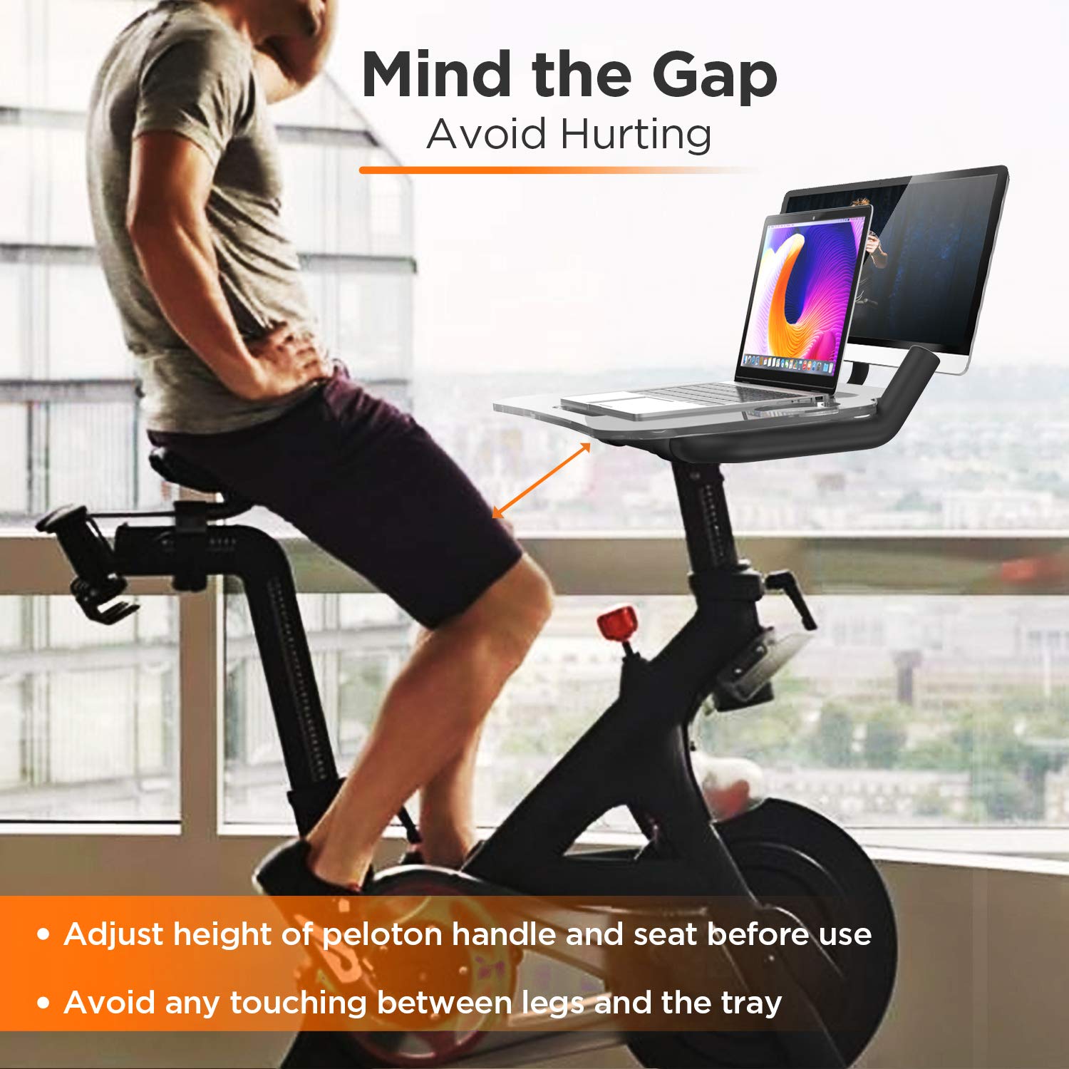 IPOW Peloton Desk Tray with Cup Holder Peloton Laptop Tray Holder for