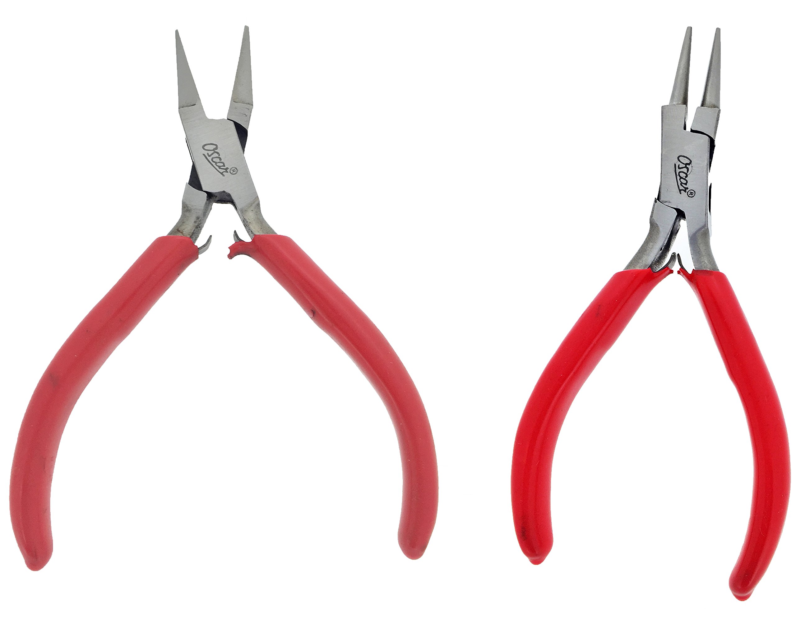 Oscar Flat Nose Pliers Tools & Round Nose Pliers for Wire Wrapping Jewellery Making 5�
