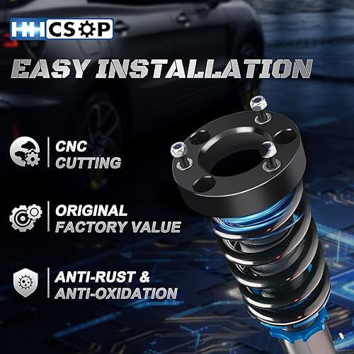 Miniatura 3 de HHCSOP Kit de elevación de nivelación delantera de 2 pulgadas para Ford F150 2004-2023, Ford Expedition 2003-2018, Lincoln Mark LT 2005-2008, kit de