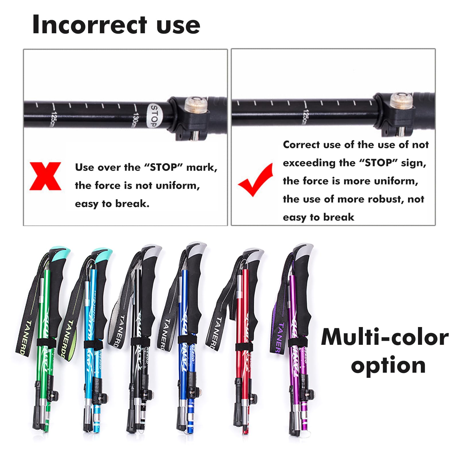 Amazon.com : WYBXZXY Trekking Poles - Lightweight Walking and