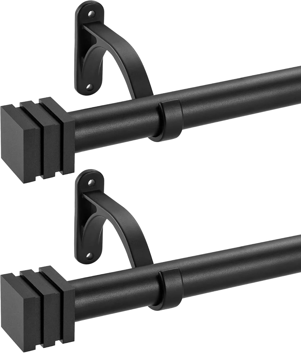 2Pack 1628"(1.32.3Feet) Curtain Rod for Windows