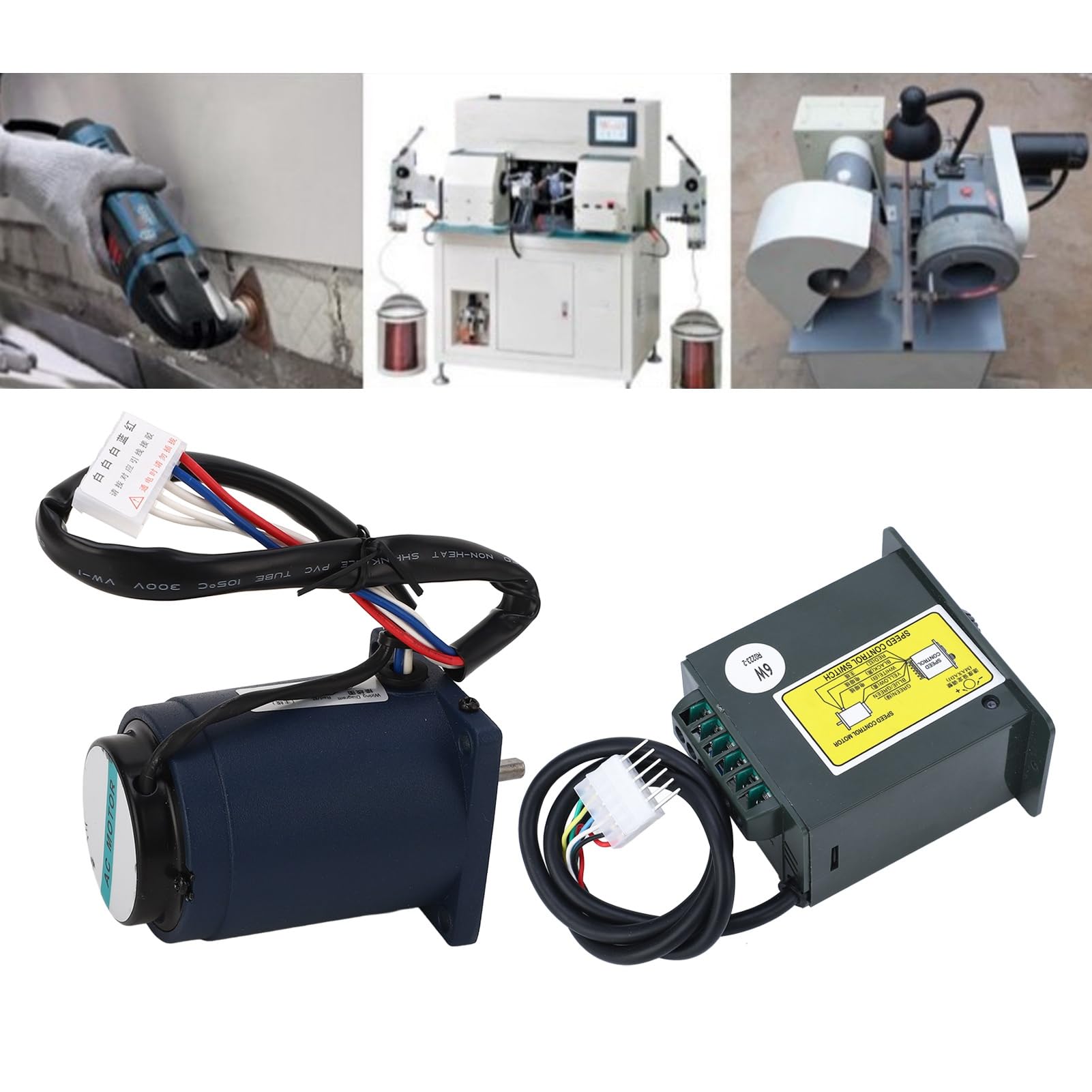 Motoriduttore 6W Velocità Variabile Alta Coppia Basso Rumore 2800 giri min Motore Reversibile AC 220V Resistente al Calore per Automazione Industriale Sistemi Trasmissione