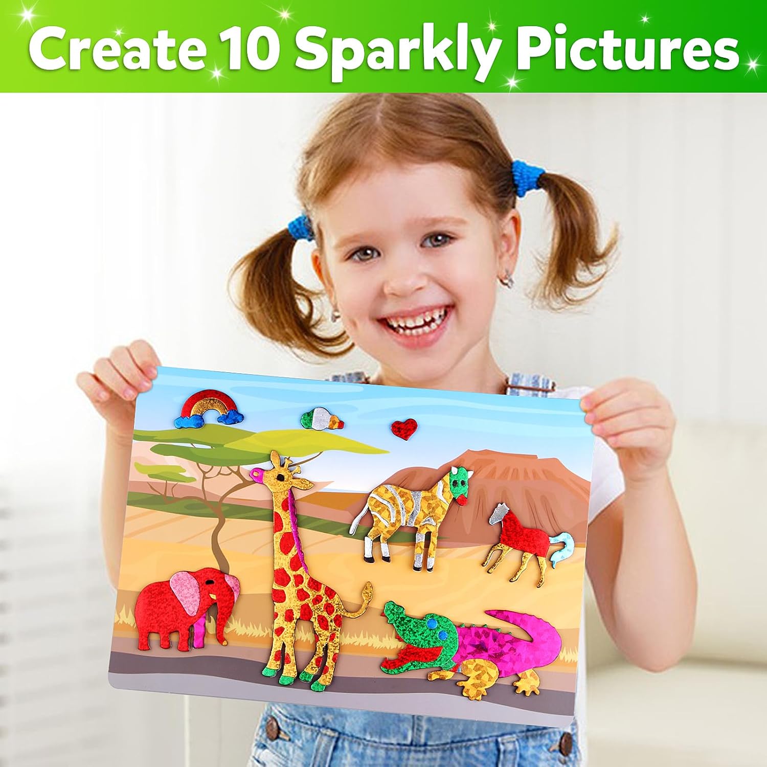 Animal Baby Toys and Foil Fun Arts and Crafts Kits for Boys Girls