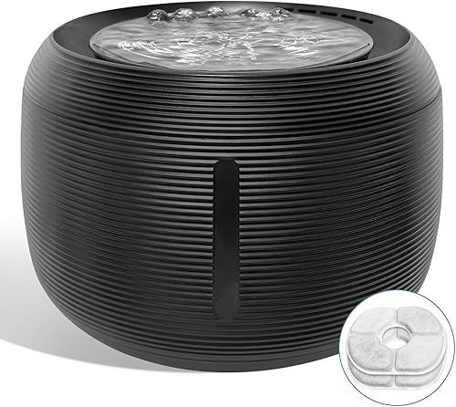 Fuente de agua para gatos, fuente de agua silenciosa de 84 fl oz2.5 L para gatos y perros, cuenco dispensador de agua para perros con bomba