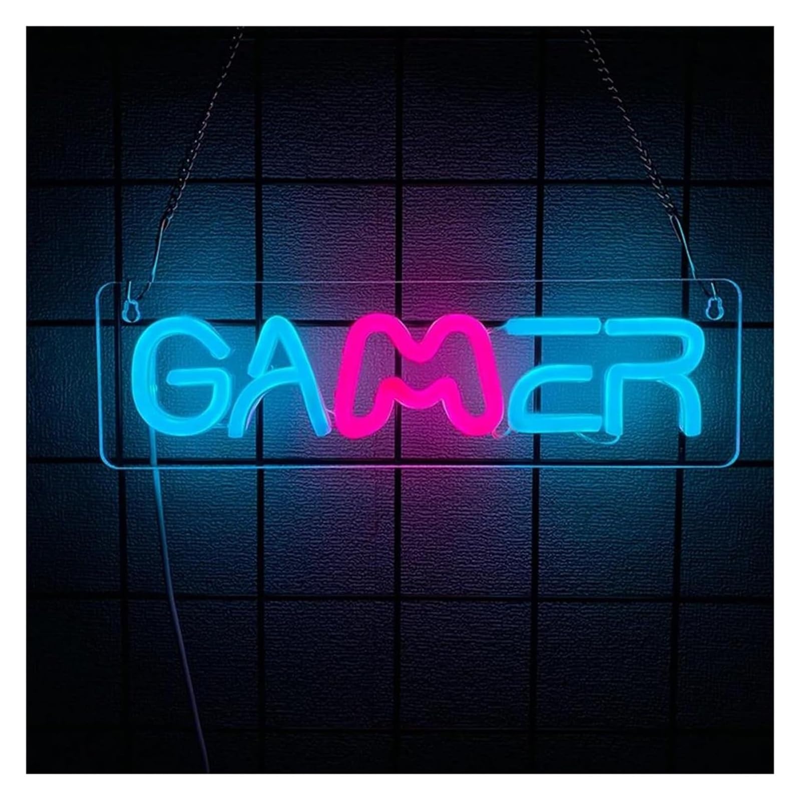 Decoración con luces de neón Decoración de para fiesta GAMER para letrero neón LED con luz regulable para habitación dormitorio sala juegos