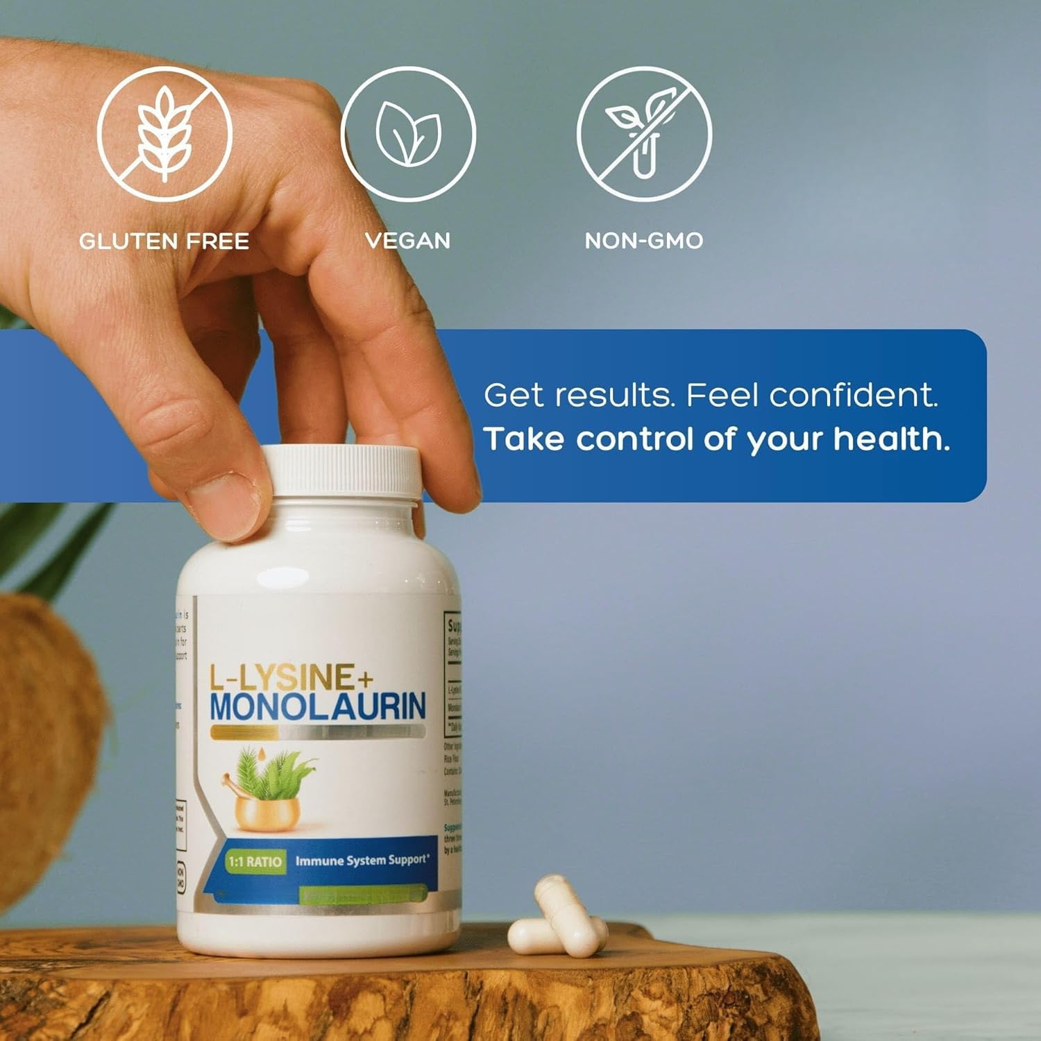 L-lisina con monolaurina, adecuada para hombres y mujeres