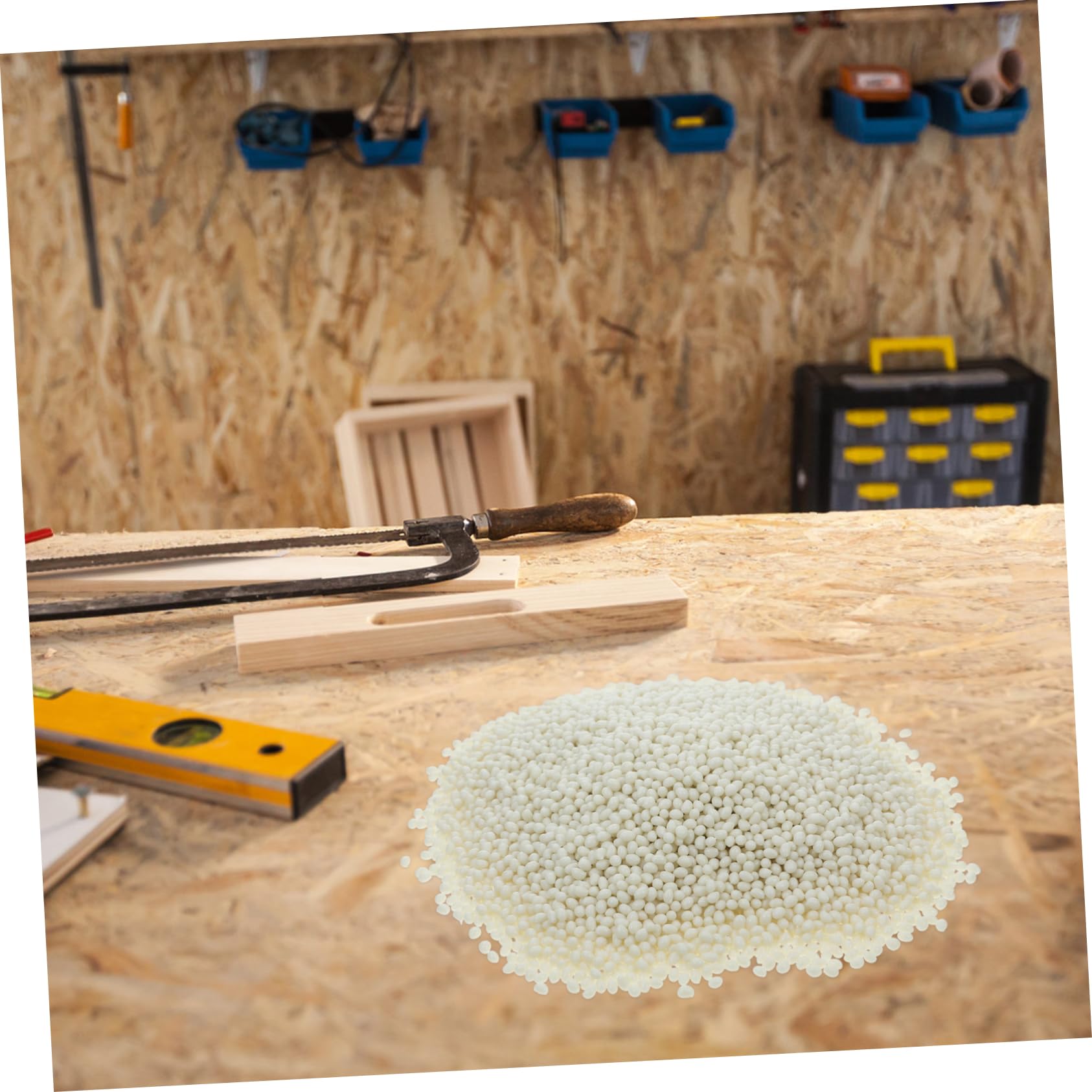 Alipis Pegamento en Gránulos para Manualidades y Muebles, Cola Carpintero Madera de Pvc, 1000g, Adhesivo Termofusible Fuerte para Cantos y Bricolaje