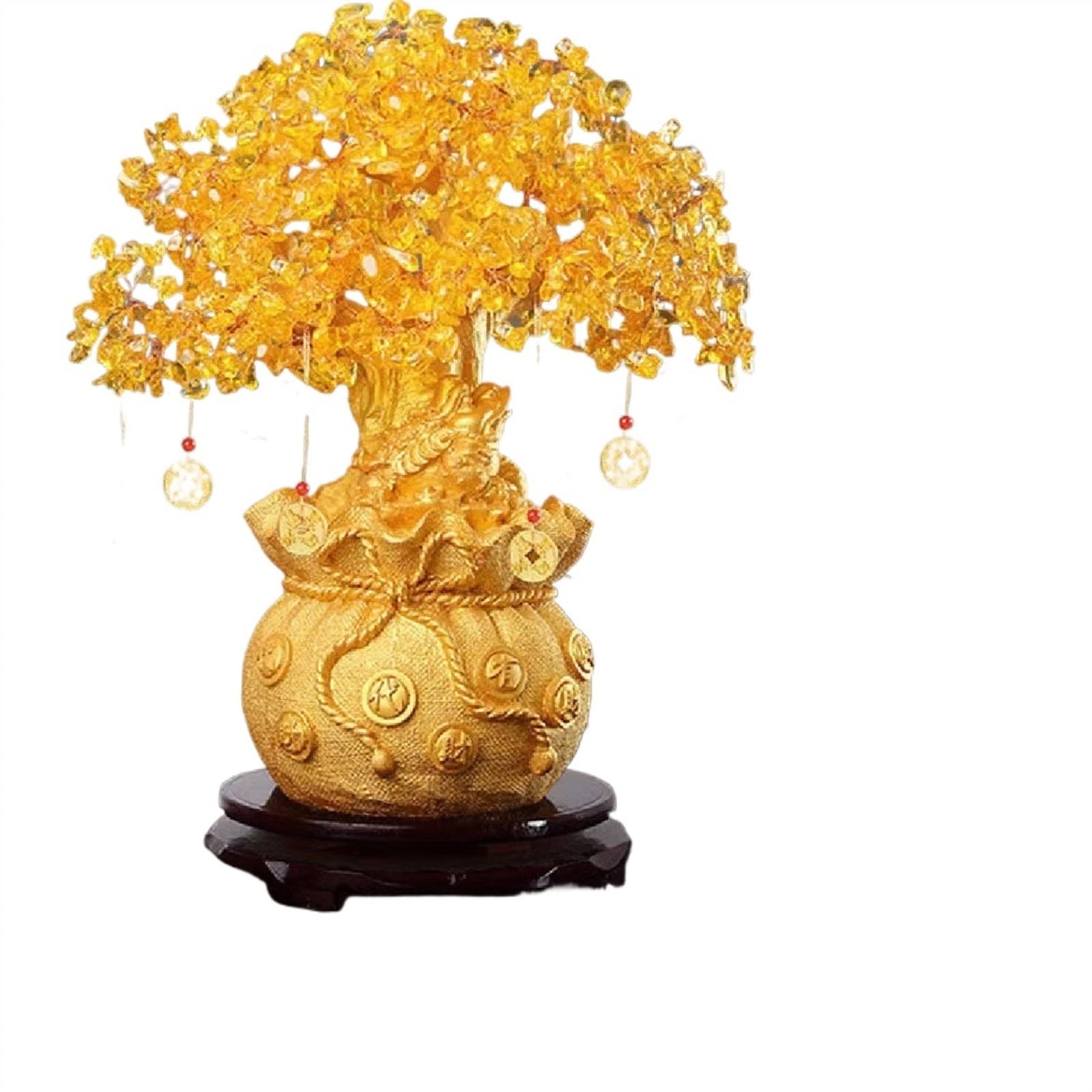 Arbre en cristal de citrine XXL : décoration premium de salon