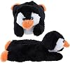 WISHPETS Adults Medium Black Penguin Slippers