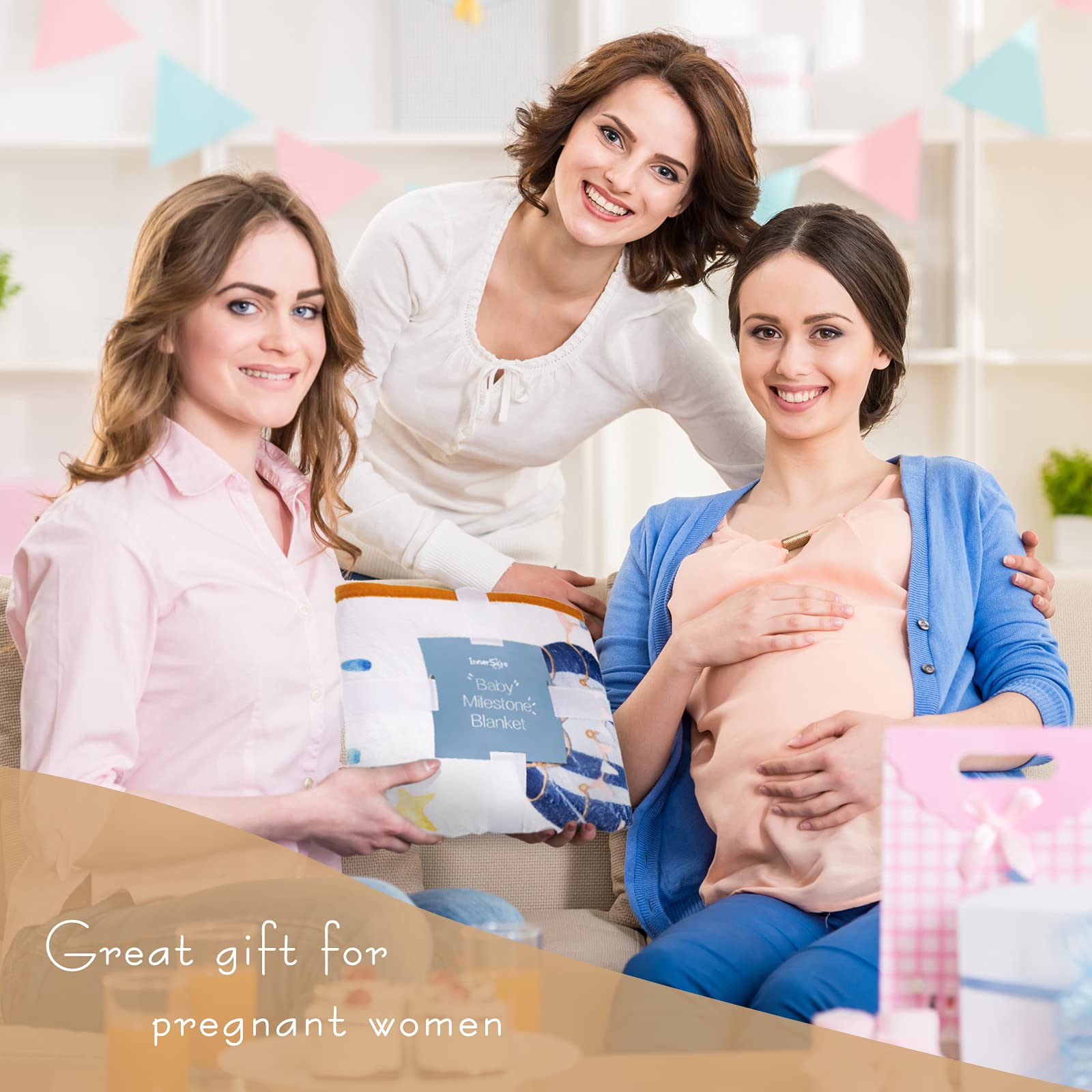Manta mensual para bebé, niño y niña, manta de fotos para recién nacido, baby shower, manta mensual para fotos de bebé, accesorios de fotografía, captura el crecimiento del bebé, grande, 60 x 40 pies