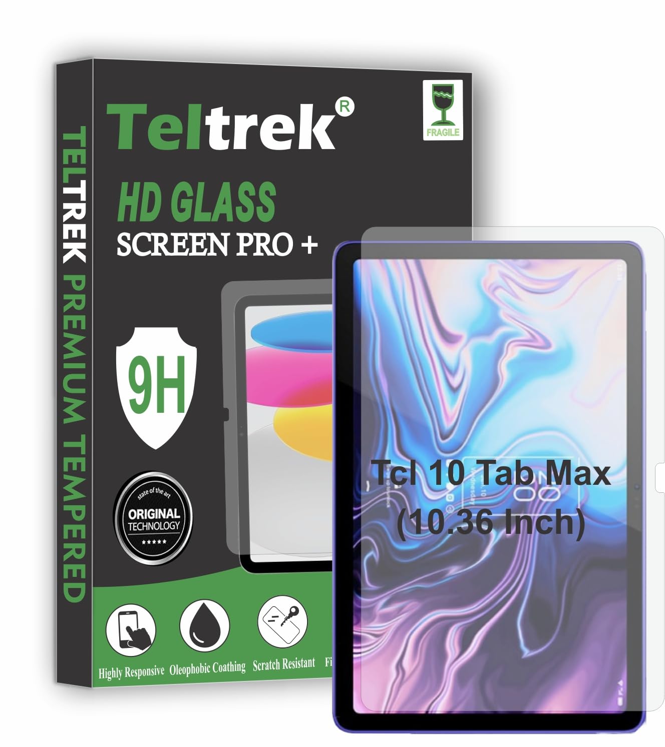 TELTREK Screen Guard Compatible With Tcl 10 Tab Max (10.36 Inch) Flexible 9H Hardness Fiber Screen Protector Not a Tempered Glass. (B0D9CZQNJT) Amazon Price History, Amazon Price Tracker