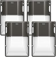 Vista 1 de CINOTON Luz LED de Pared de 30W con Sensor de Anochecer a Amanecer, 3600LM, 5000K Luz de Día [120Vac] Luces de Pared Exteriores IP65 Impermeables