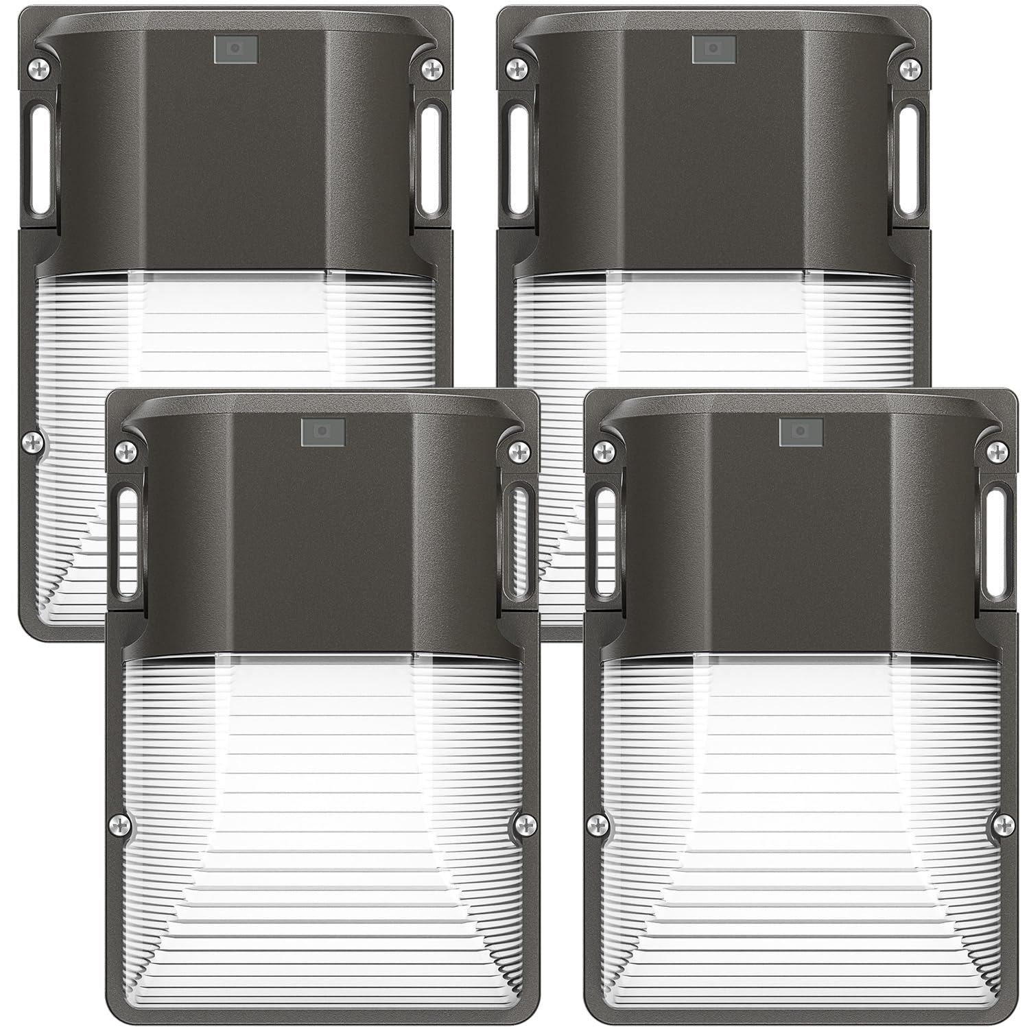 CINOTON 30W LED Wall Pack Light with Dusk to Dawn Sensor 3600LM 5000K Daylight 120Vac Outdoor Wall Lights