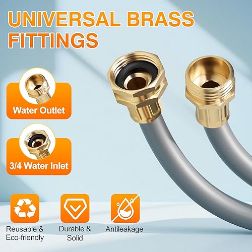 Miniatura 5 de AXTRIM Carrete de manguera de jardín retráctil de 1/2 pulgada x 100 pies, rebobinado automático, bloqueo de cualquier longitud, boquilla de