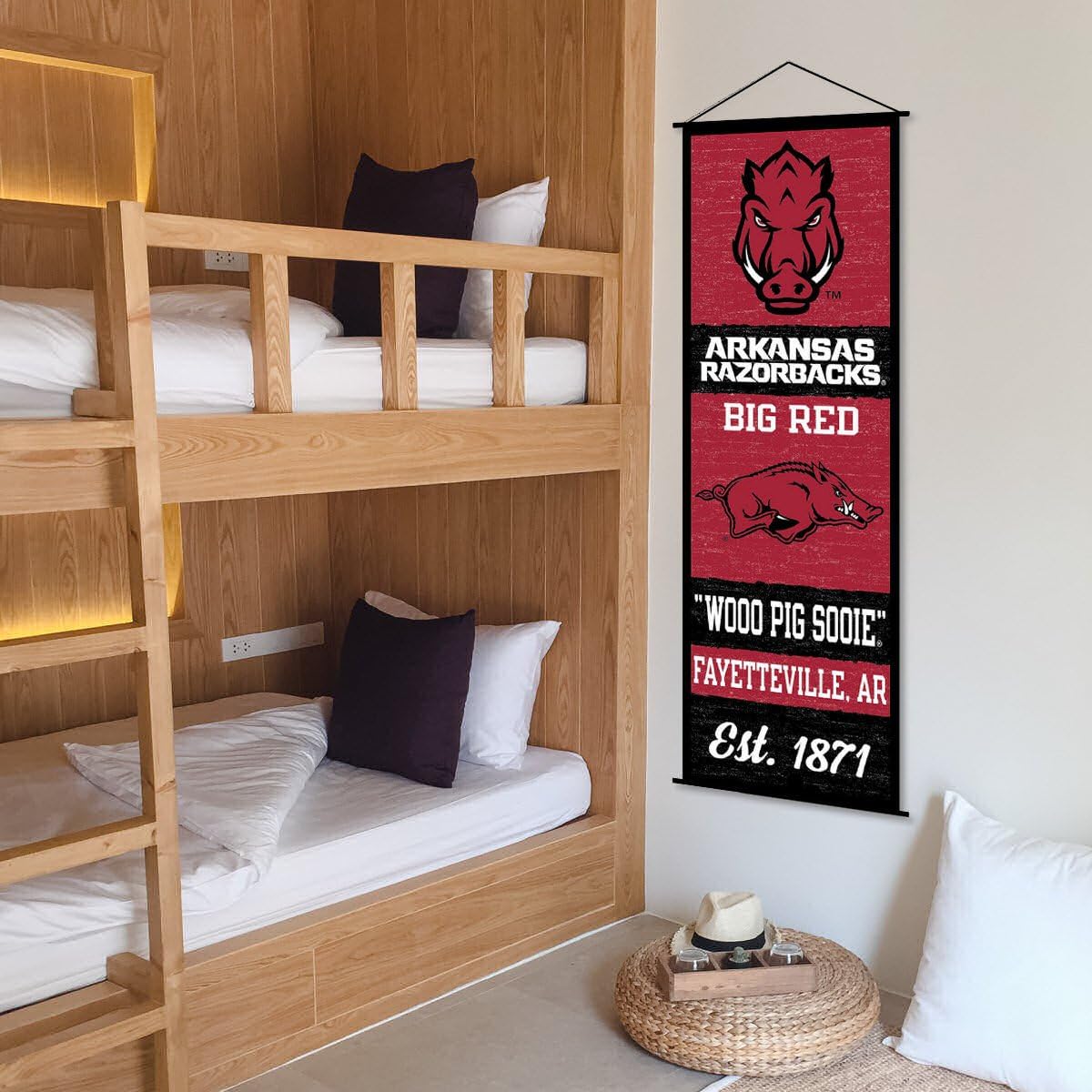 Arkansas Razorbacks Banner and Scroll Sign