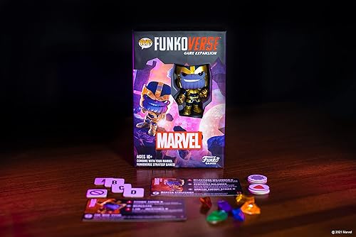 Miniatura 5 de Funko Games Funkoverse Marvel 101 - Thanos de Marvel Comics, juego de mesa de estrategia ligera para niños y adultos (a partir de 10 años), 2 a 4