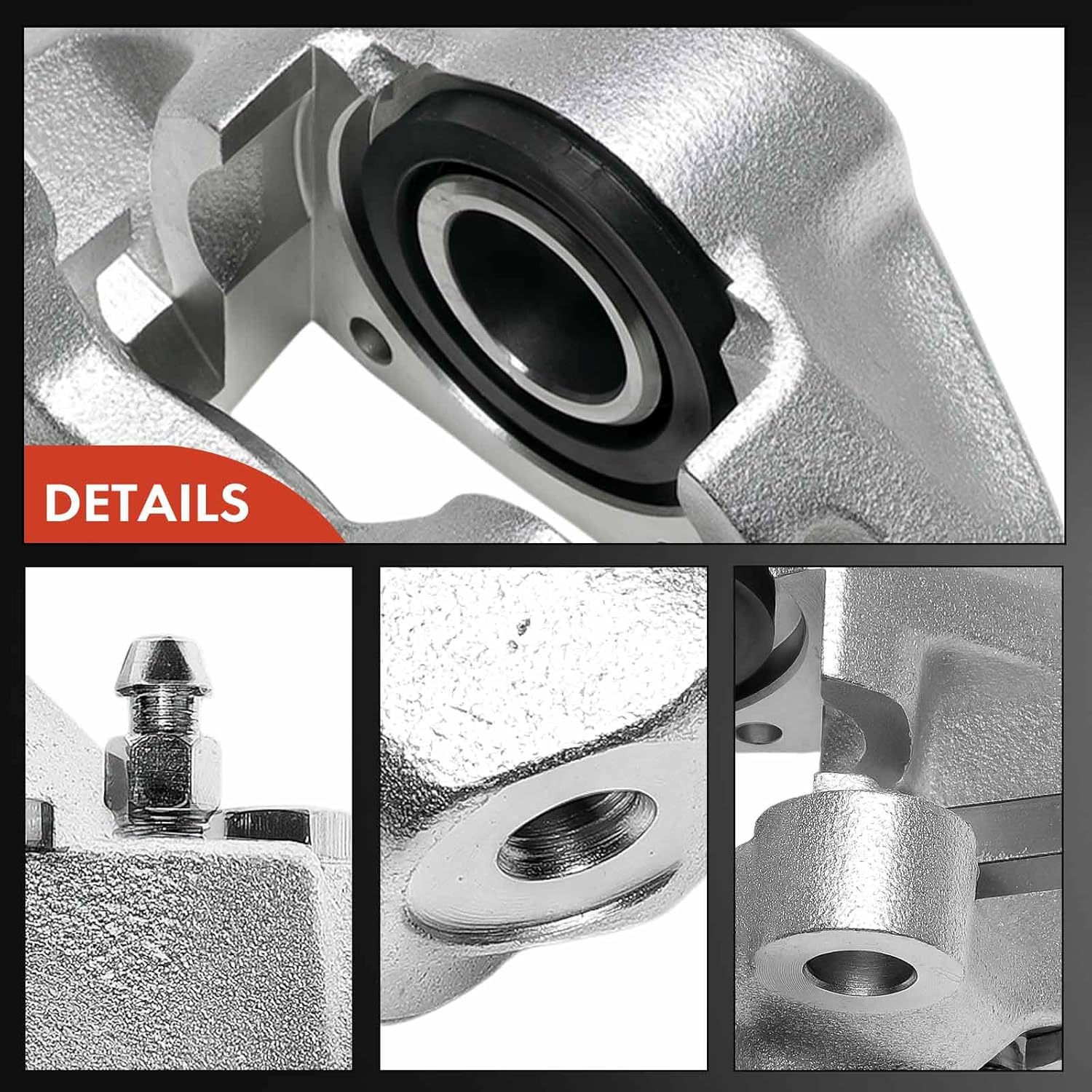 A-Premium Disc Brake Caliper Assembly Compatible with Mercedes-Benz Models - 560SEL, 240D, 280C, 280CE, 280CE, 280SE, 300CD, 300D, 300SD, 300SDL, 380SEL, 420SEL - Rear Side, 2-PC Set