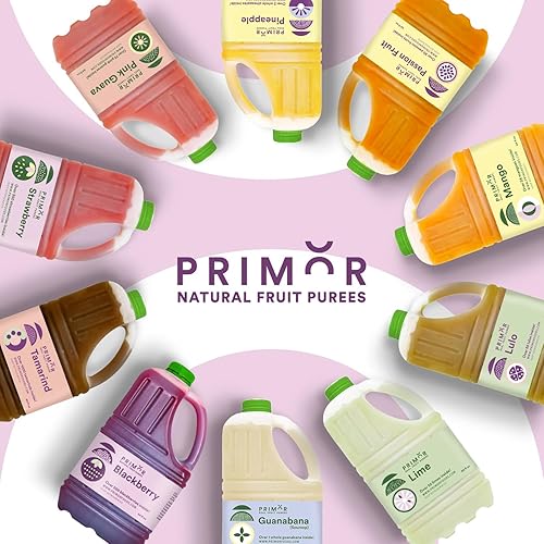 Miniatura 9 de Primor puré de frutas naturales, 64onzas líquidas, crea jugos totalmente naturales, batidos, cócteles, postres, aderezos, y mucho más, natural,