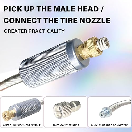 Miniatura 2 de Bomba de aire PCP Bomba de mano de alta presión 4500Psi Bomba de pistola de aire de 4 etapas Bomba de estribo de llenado de rifle de aire 30MPA