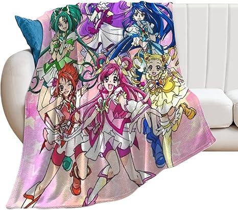 Amazon ハートキャッチプリキュア アンチピリングフランネルブランケットブランケット寝室オフィスランチブレイクウォームブランケットブランケット 熱の 40 50 ブランケット 毛布 オンライン通販