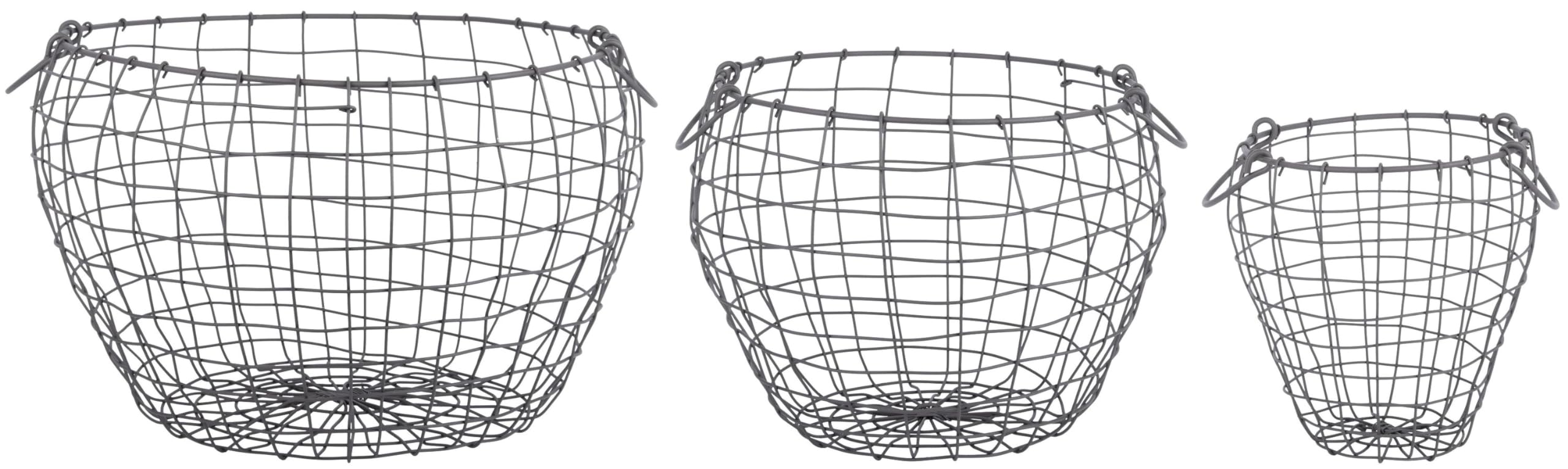Mini cestino in filo metallico, decoro in metallo