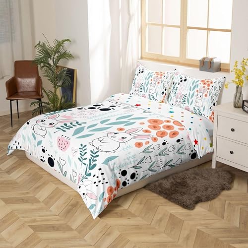 Vista 128 de Erosebridal Funda de edredón de zorro kawaii, juego de ropa de cama de zorro de dibujos animados, funda de edredón con 2 fundas de almohada para Fox