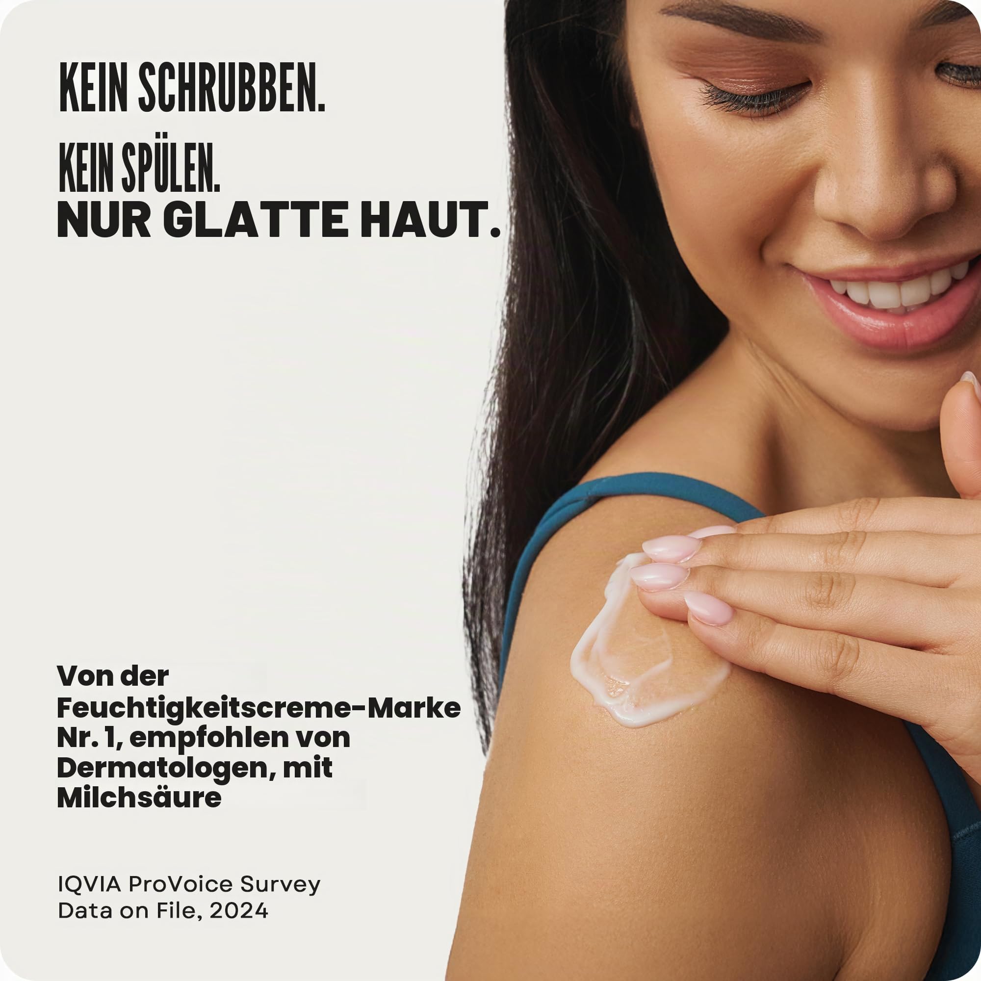 AmLactin, tägliche, feuchtigkeitsspendende Körperlotion | Sofortige Hydratation, lindert Rauheit | Leistungsstarke Alpha-Hydroxy-Therapie, sanftes Peeling | Glättet raue, trockene Haut | Parabenfrei