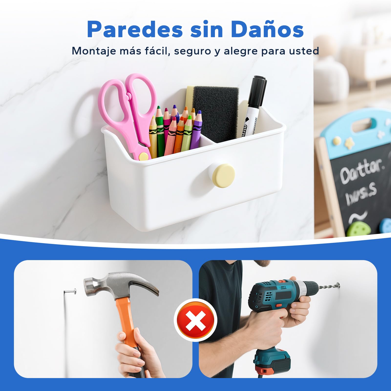 HOMMAND Cinta Adhesivo Doble Cara, 40 Piezas Almohadillas Adhesivas Extrafuerte, Pads Adhesivo Cinta Adhesiva Doble Cara Espuma, Cuadrado & Redondo, para Hogar Oficina Coche, Blanco